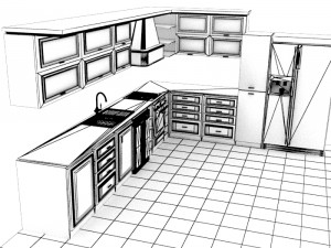 Kitchen 2 3D Modell