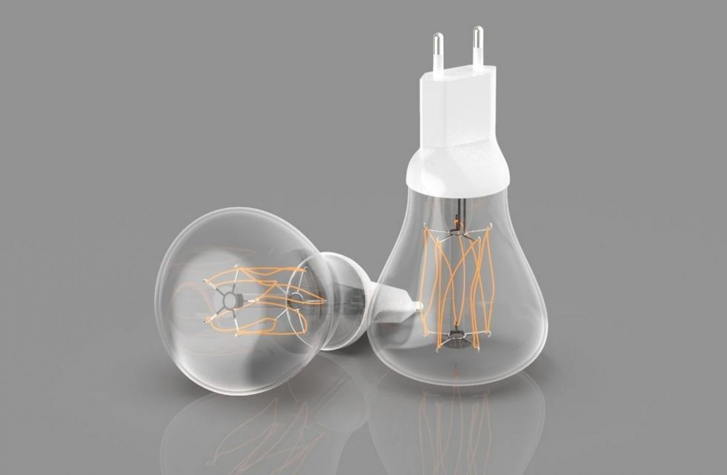 Rustic Plug Bulb 3D Model .c4d .max .obj .3ds .fbx .stl .blend 