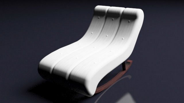 TV Chair Modello 3D .c4d .max .obj .3ds .fbx .stl .blend 