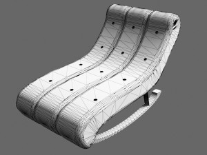 TV Chair Modello 3D