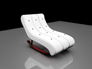 TV Chair Modello 3D