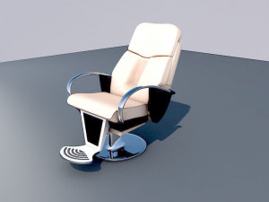 Barber Chair 3D Model
