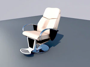 Sedia da barbiere Modello 3D