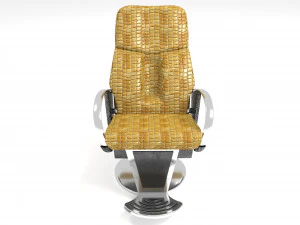 Snakeskin Barber Chair 3D Model