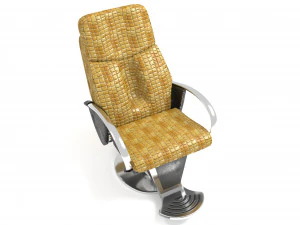 Snakeskin Barber Chair 3D Model