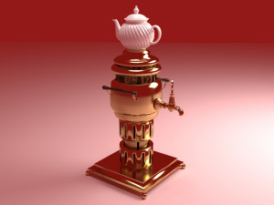 Brass Samovar 3D 模型