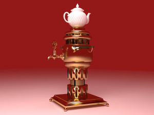 Brass Samovar 3D 模型