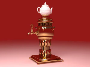 Brass Samovar 3D Model