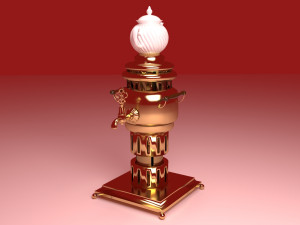 Brass Samovar 3D 模型