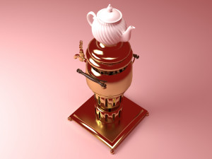 Brass Samovar 3D 模型