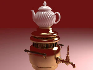 Brass Samovar 3D Model