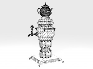 Brass Samovar 3D 模型