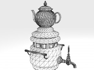 Brass Samovar 3D 模型