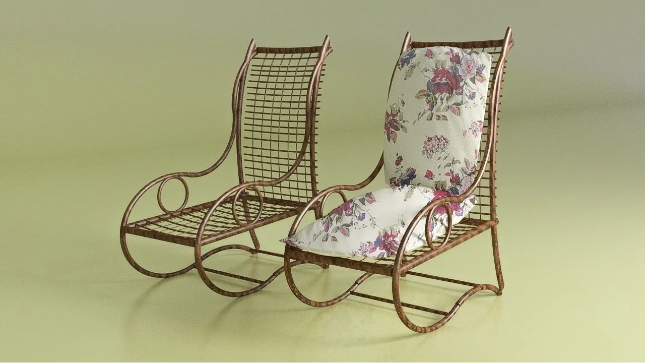 Bamboo Chair 3D Model .c4d .max .obj .3ds .fbx .stl .blend 