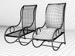 Bamboo Chair 3D Model