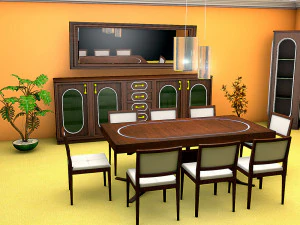 Sala da pranzo Modello 3D