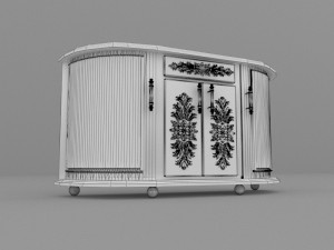 Buffet 3D-Modell