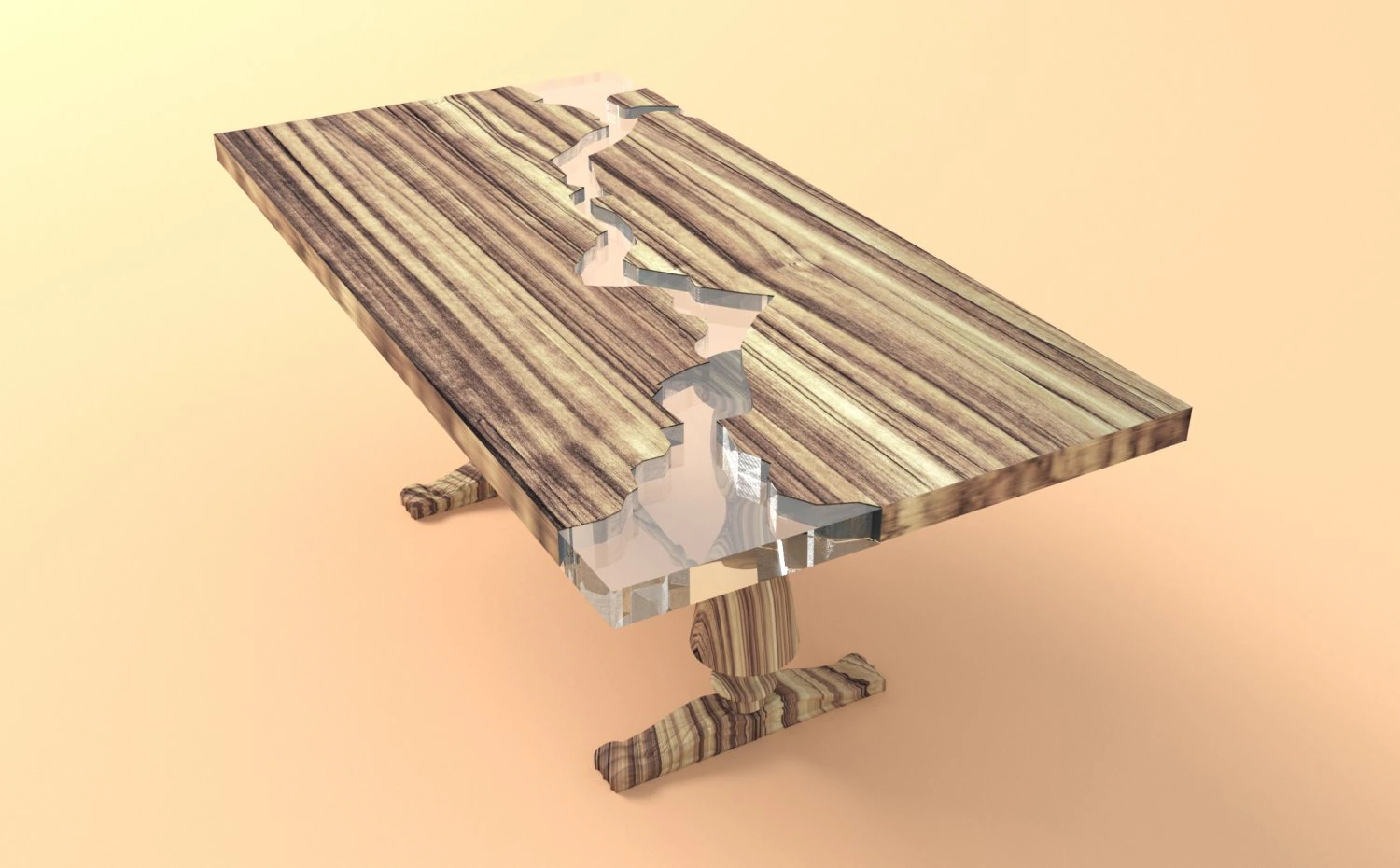 Coffee Table Bosphorus 3D Model .c4d .max .obj .3ds .fbx .stl .blend 