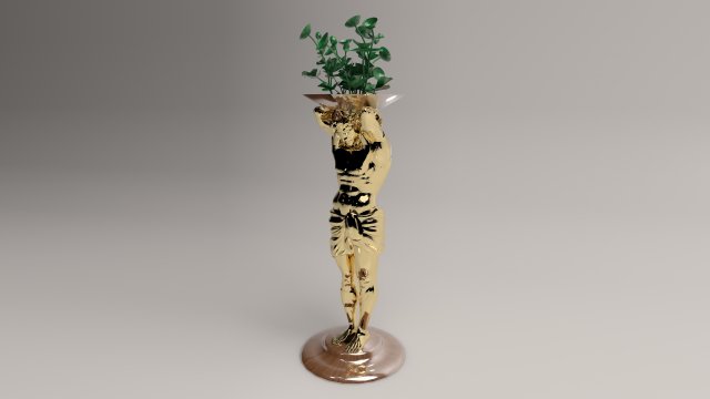 Flower Stand 4K 3D Model .c4d .max .obj .3ds .fbx .stl .blend 