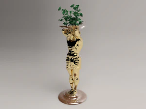 फूल स्टैंड 4K 3D मॉडल