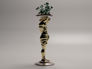 Flower Stand 4K 3D Model