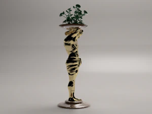 Flower Stand 4K 3D Model