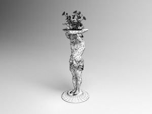 Flower Stand 4K 3D Model