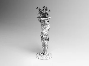Flower Stand 4K 3D Model