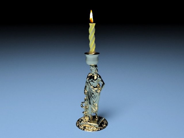 Roman Candlestick Modelo 3D .c4d .max .obj .3ds .fbx .stl .blend 