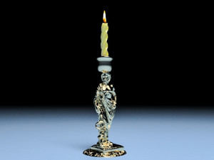 Roman Candlestick Modelo 3D