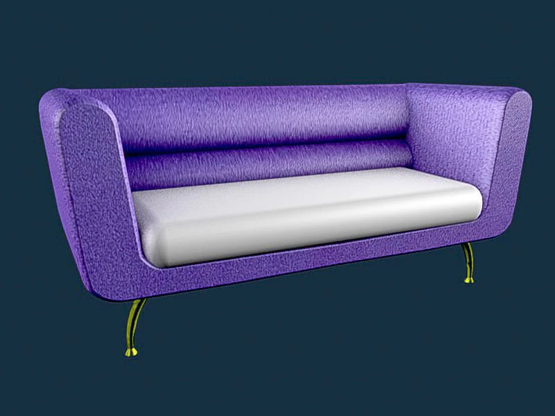 Modern Sofa 3D Model .c4d .max .obj .3ds .fbx .stl .blend 