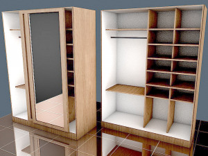 Wardrobe 3D मॉडल