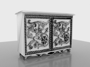 Carved Cabinet Modello 3D