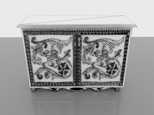 Carved Cabinet Modello 3D