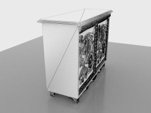 Carved Cabinet Modello 3D