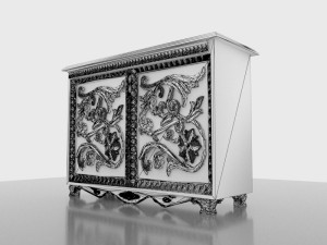 Carved Cabinet Modello 3D