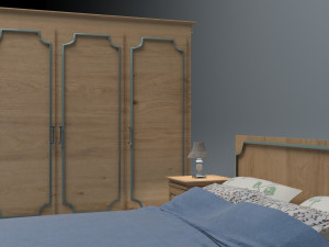 Bedroom Set 4K Modello 3D