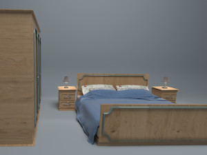 Bedroom Set 4K Modello 3D