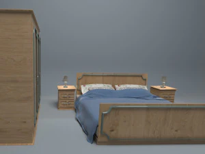 Schlafzimmer-Set 4K 3D Modell