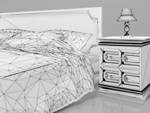 Bedroom Set 4K Modello 3D