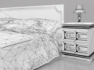 Schlafzimmer-Set 4K 3D Modell