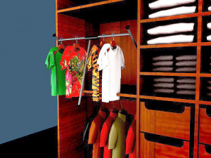 Wardrobe 2 Model 3D