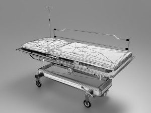 Emergency Service Stretcher 3D Model