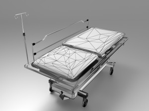 Emergency Service Stretcher 3D Model