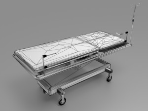 Emergency Service Stretcher 3D Model