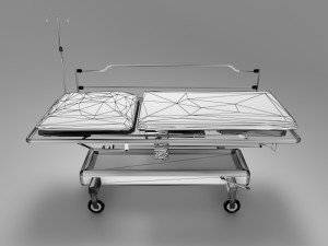Emergency Service Stretcher 3D Model
