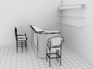 American Bar 6 3D Model