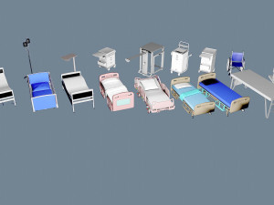Hospital Goods Collection 3D Model