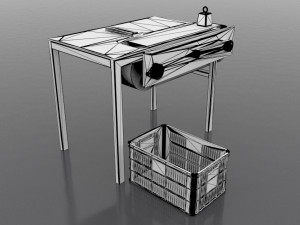 Basket Test Machine Model 3D