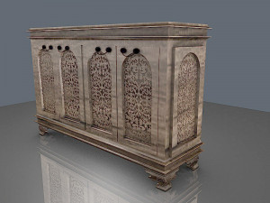 Carved Console Model 3D